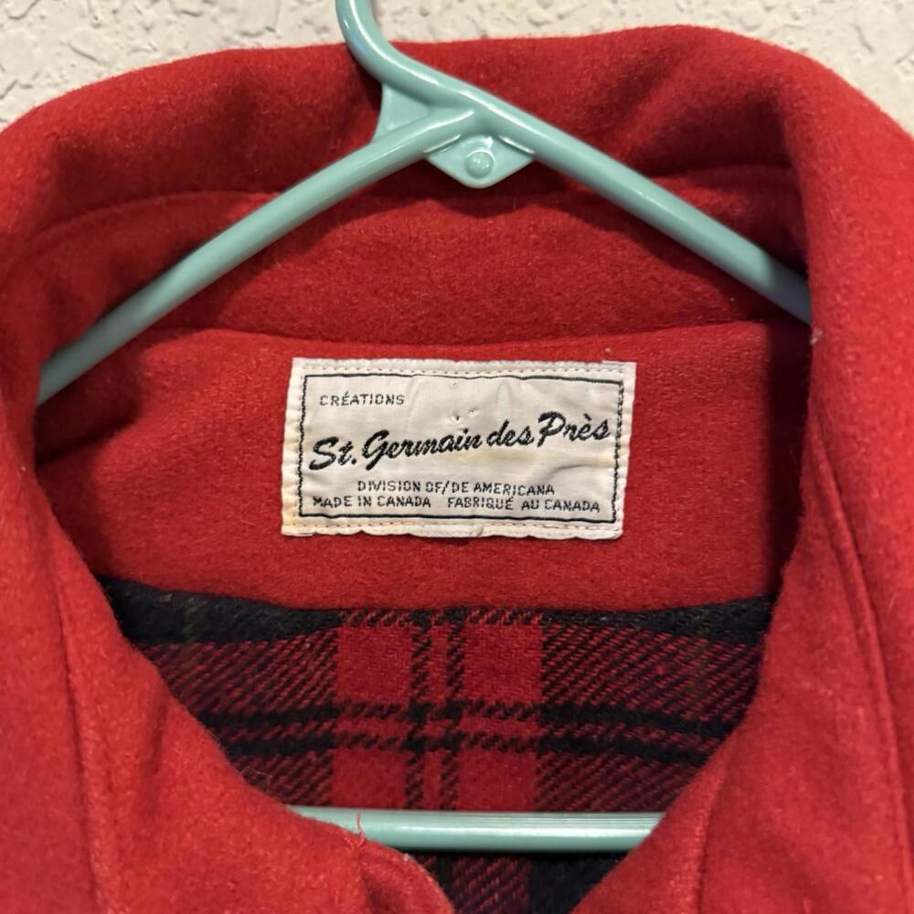 Vintage 70s RARE St. Germain Des Près Wool‎ Lined Jacket Size XL - Picture 7 of 7
